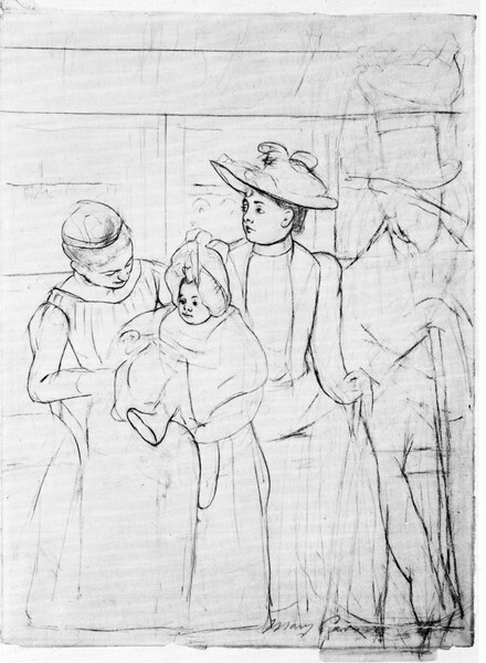 In the bus by Cassatt